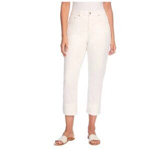 Frye Women's High-Rise Straight Leg Jeans Off-White Relaxed Fit Size 8/29